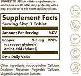 Solgar Chelated Copper - 100 Tablets